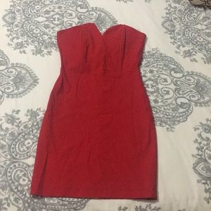 Strapless Red Dress